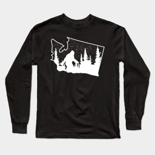 Washington Bigfoot State Long Sleeve T-Shirt